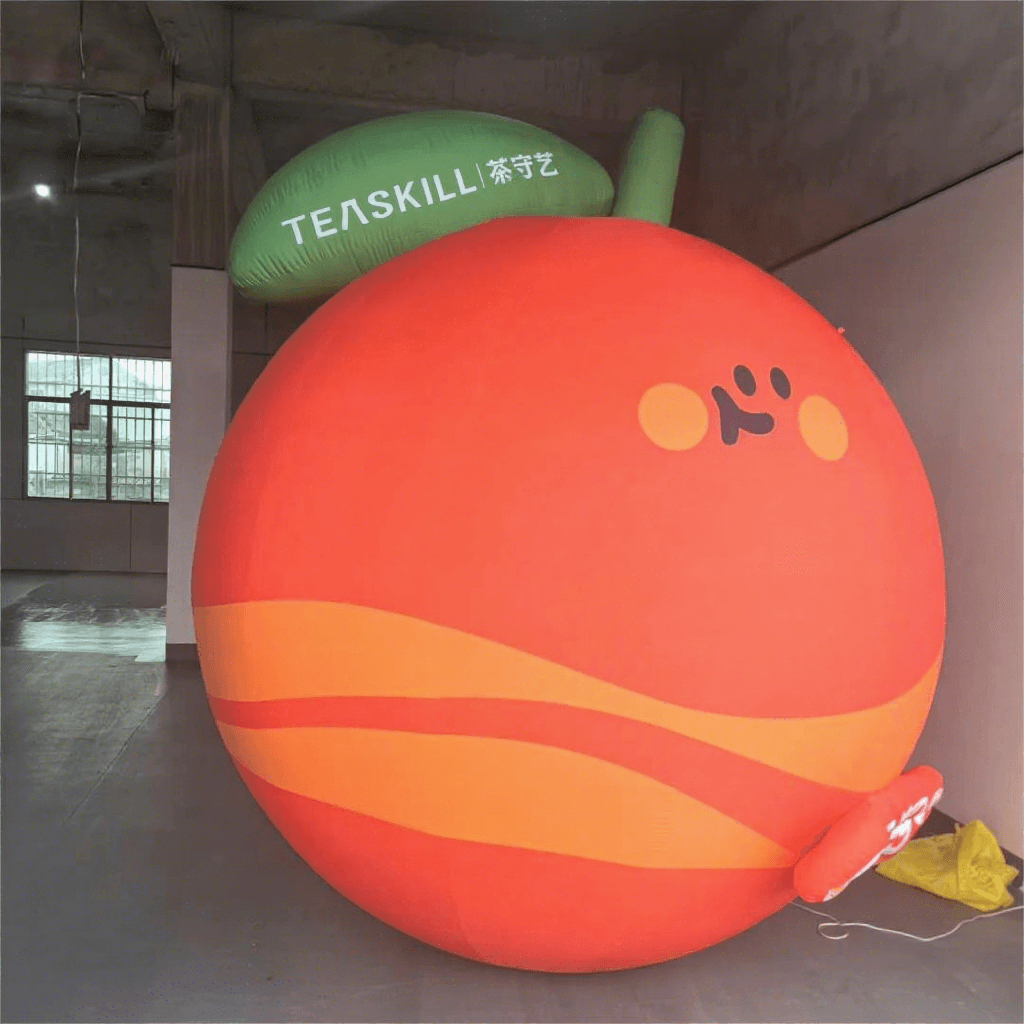 Giant Inflatable Orange Fruit Display for Events and Promotions